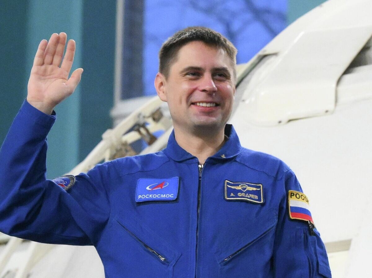    Космонавт Андрей Федяев на экзаменационной комплексной тренировке на тренажерах российского сегмента Международной космической станции перед вторым космическим полетом в Центре подготовки космонавтов в Звездном городке | © РИА Новости / Григорий Сысоев