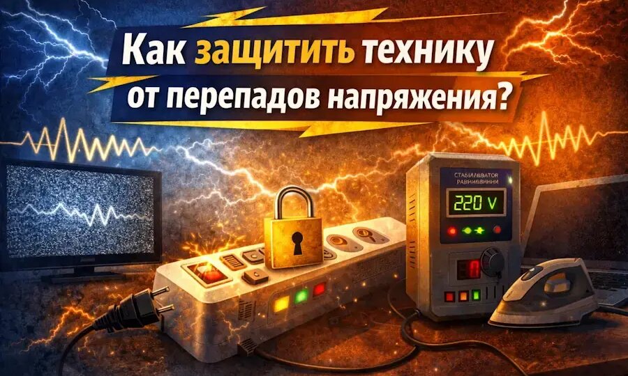 Как защитить технику от перепадов напряжения в доме: полное руководство