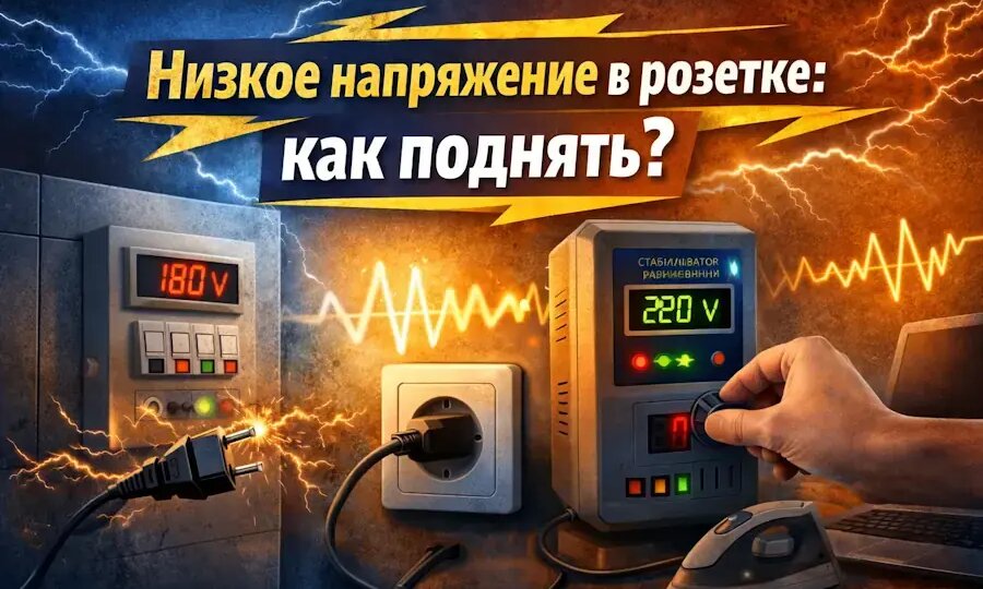 Низкое напряжение в розетке: как поднять и стабилизировать в частном доме и квартире