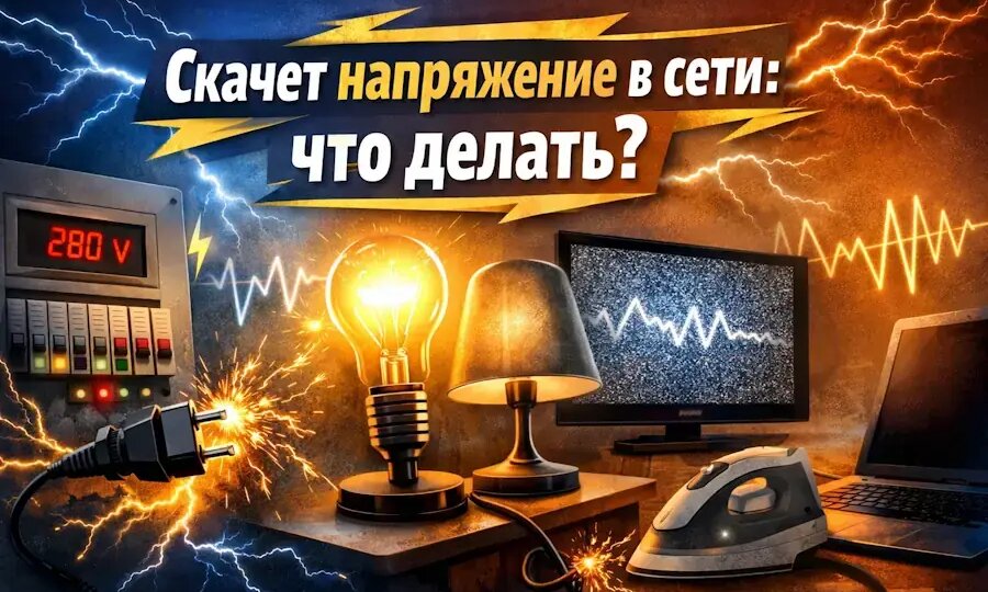 Скачет напряжение в сети: что делать?