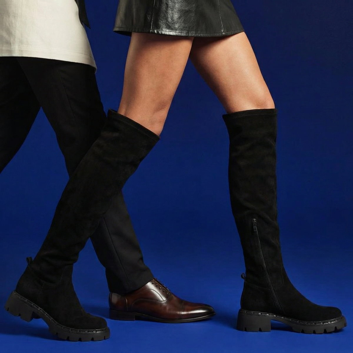 На фото: ботфорты SOFIA-ALEXANDRA (артикул: 17E-ZH469-CT6) и оксфорды BRUNO RENZONI (артикул: BR16771-MB)