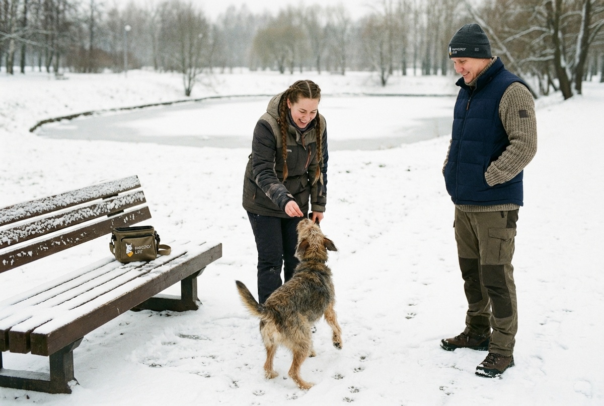 собака тянет поводок на прогулке как отучить — тренировка свободного следования с кинологом