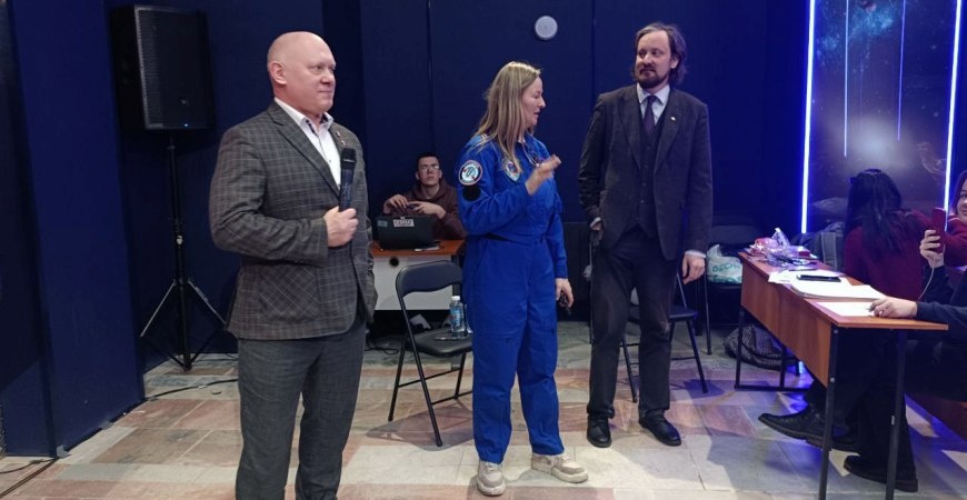 В музее «Спутник» состоялся астрономо-геодезический диктант, гостем которого стал космонавт Олег Артемьев