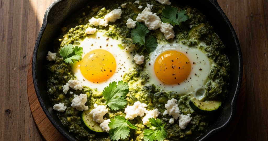 Зеленая Шакшука: как вернуть энергию за 15 минут после праздничного ужина