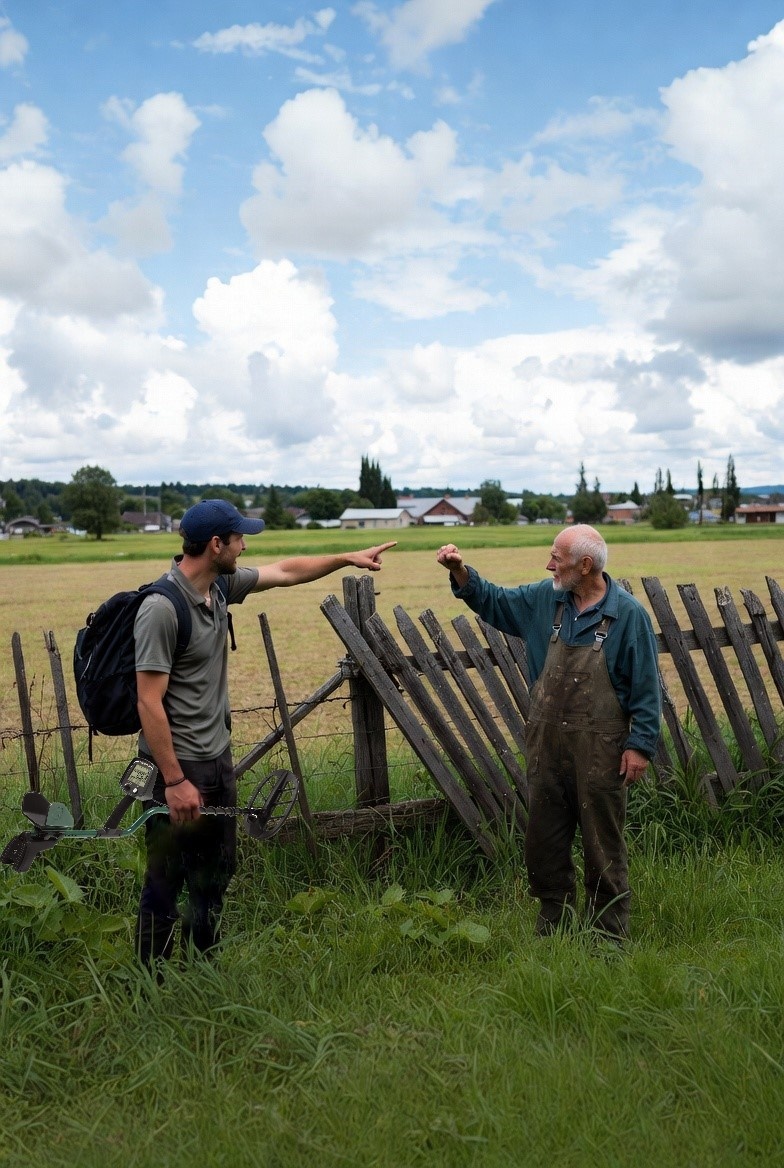 Ведь там было что-то? Нет-нет, ничего здесь не было и сами мы не местные...