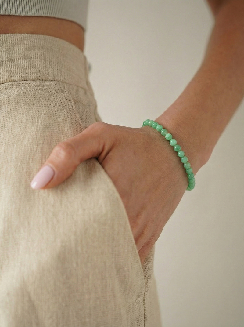 Браслет из хризопраза Samotsvet.ru