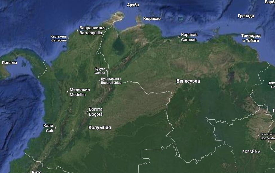    Даже в относительно слабой Боливии повторить трюк с Мадуро сложно хотя бы из-за географии. Карта Гугла