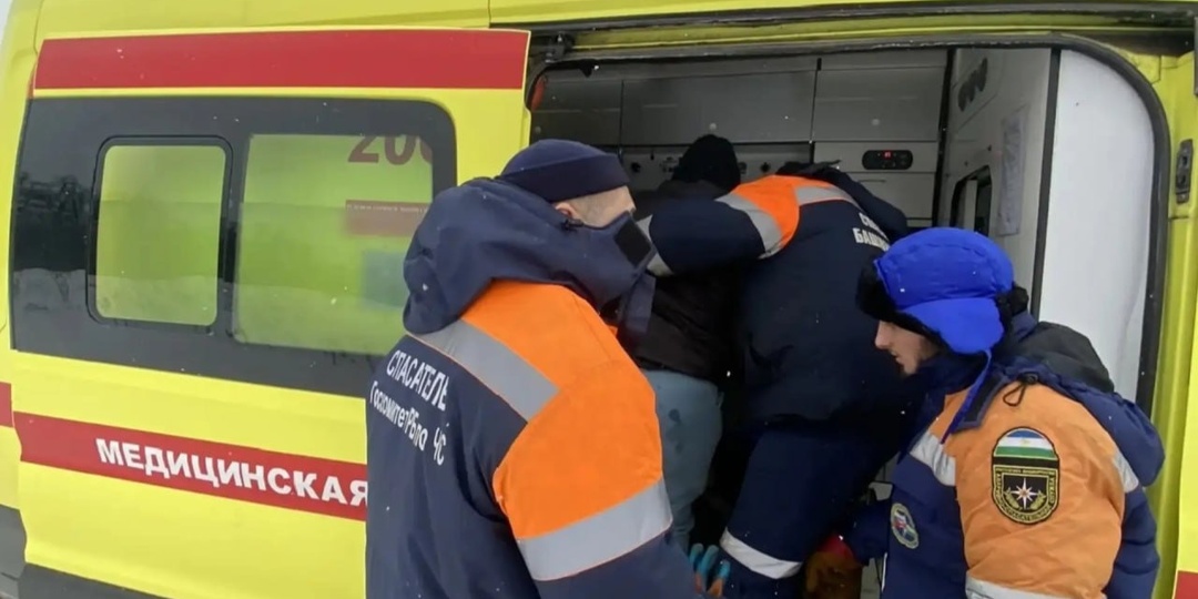 В Уфе лыжница упала на склоне