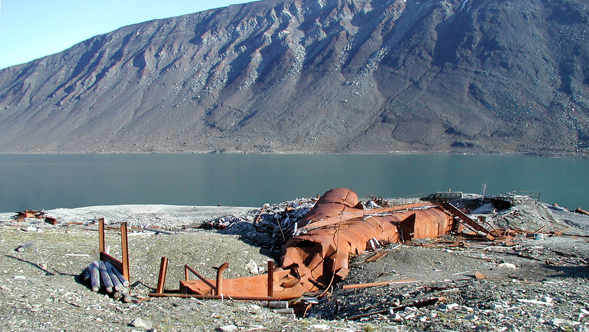   Отработанные штольни