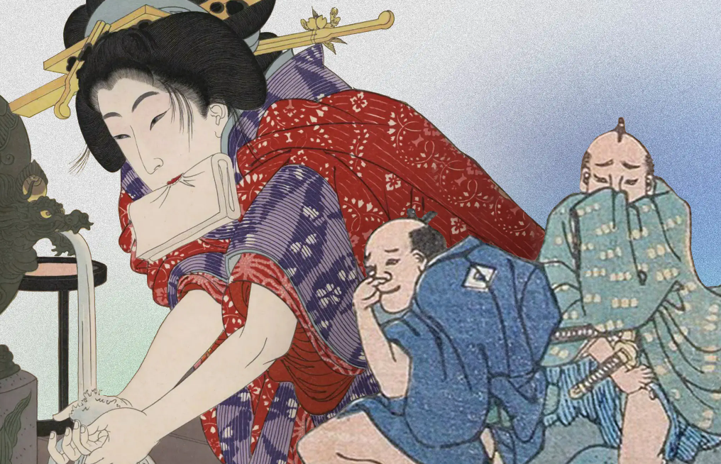 ЗАПАХ это прямо ключевая тема японских бытовых гравюр по гигиену