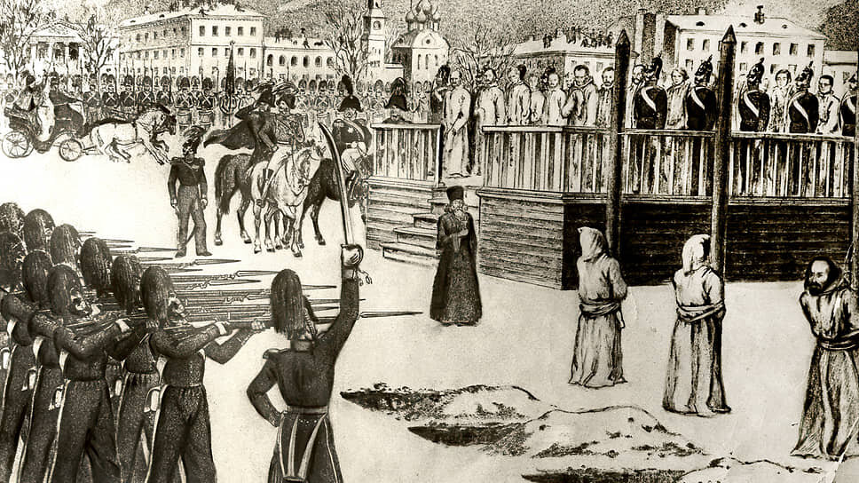 Инсценировка казни петрашевцев на Семеновском плацу.📷Фото: Б. Покровский / Wikimedia