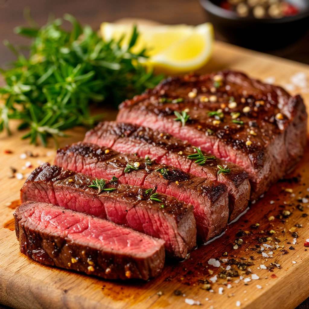 Классический хангер/фланк стейк с пикантным маринадом