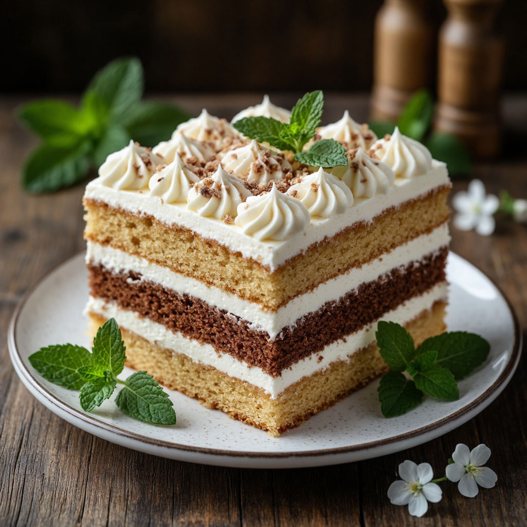 Торт «Сметанник»: нежный, воздушный, тающий во рту 🍰✨