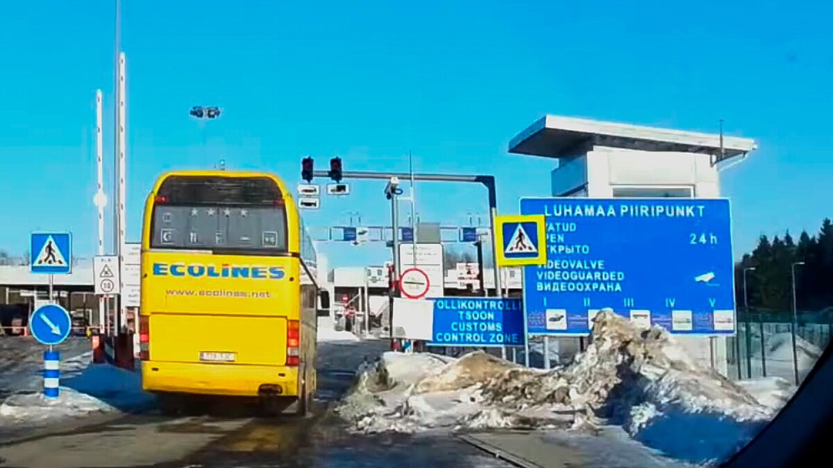 Пункт пропуска "Лухамаа" на российско-эстонской границе © соцсети
