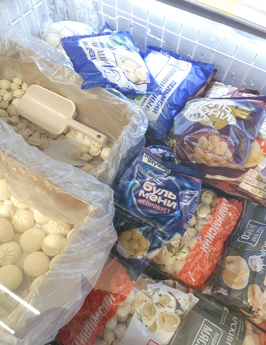 Пельмени весовые пользуются спросом.