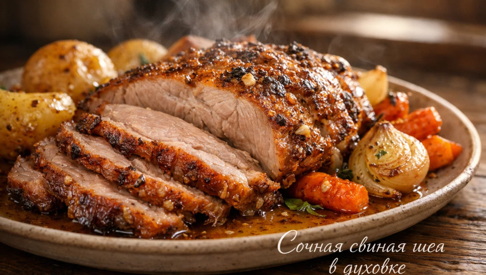 4 способа запечь свиную шею в духовке так, чтобы она осталась сочной внутри