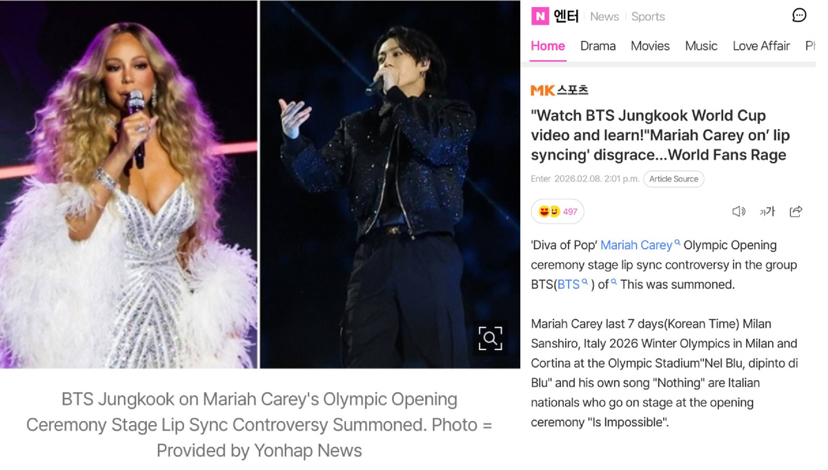 "Учитесь на видео с чемпионата мира по футболу с участием Чонгука из BTS!" Стыд Мэрайи Кэри за то, что она пела под фонограмму, разозлил фанатов по всему миру!