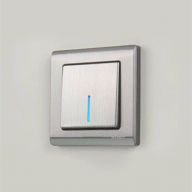 Одноклавишный выключатель с подсветкой