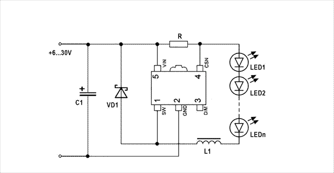 Для примера: конденсатор С1 может разряжаться постепенно и некоторое время поддерживать свечение светодиодов