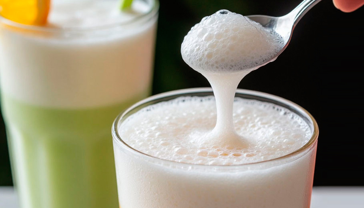 Кислородный коктейль с фруктовым соком