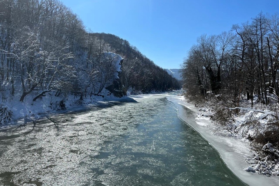    Река Псекупс в Горячем Ключе Наталия КОЖЕВНИКОВА