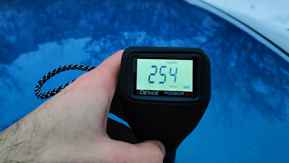 Проверка авто толщиномером. Пробил свежекрашенный кузов RDEVICE PODBOR 001