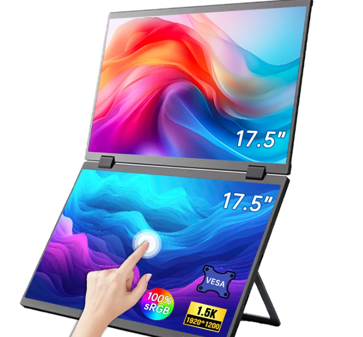 REALZA 17,5-дюймовый портативный монитор с двойным экраном
