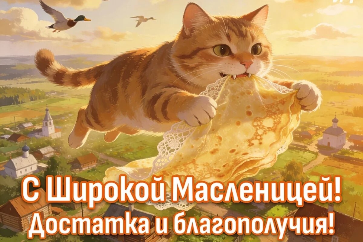    40+ открыток с Масленицей.