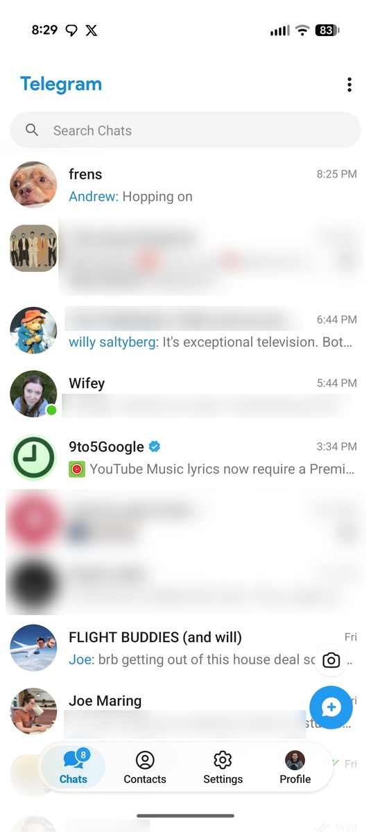    Telegram для Android «клонировал» дизайн iOS-версии