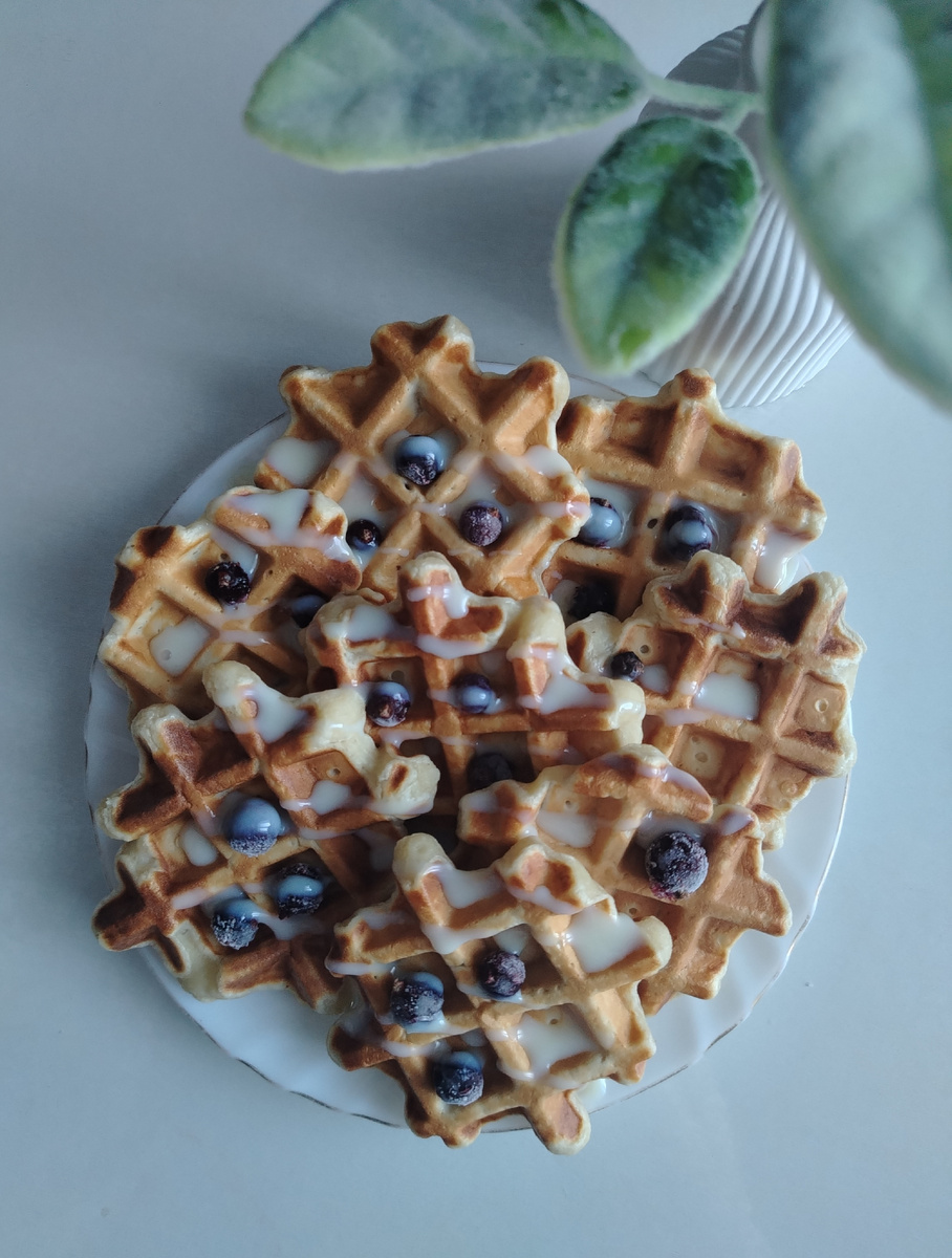 Банановые вафли