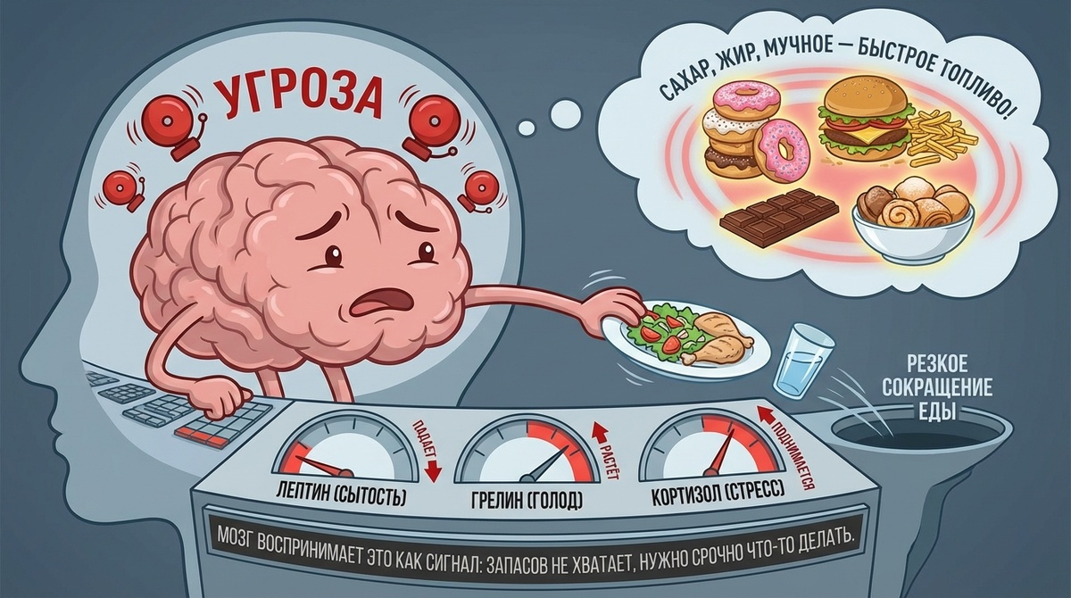 Мозг и гормоны: лептин, грелин, кортизол