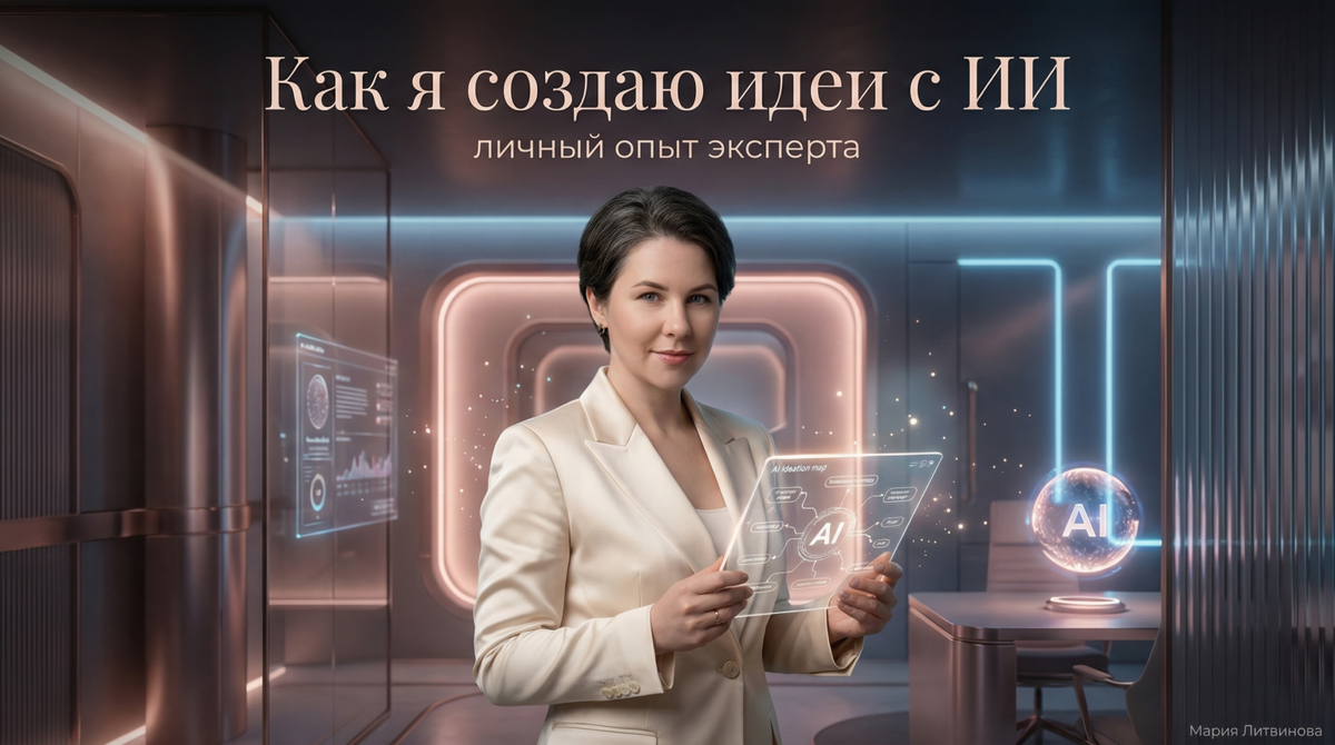    Идеи рождаются вместе с ИИ — практический взгляд на творческий процесс | Автор: Мария Литвинова Мария Литвинова