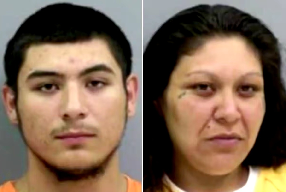 Моника Марес и её сын Калеб Петерсон.