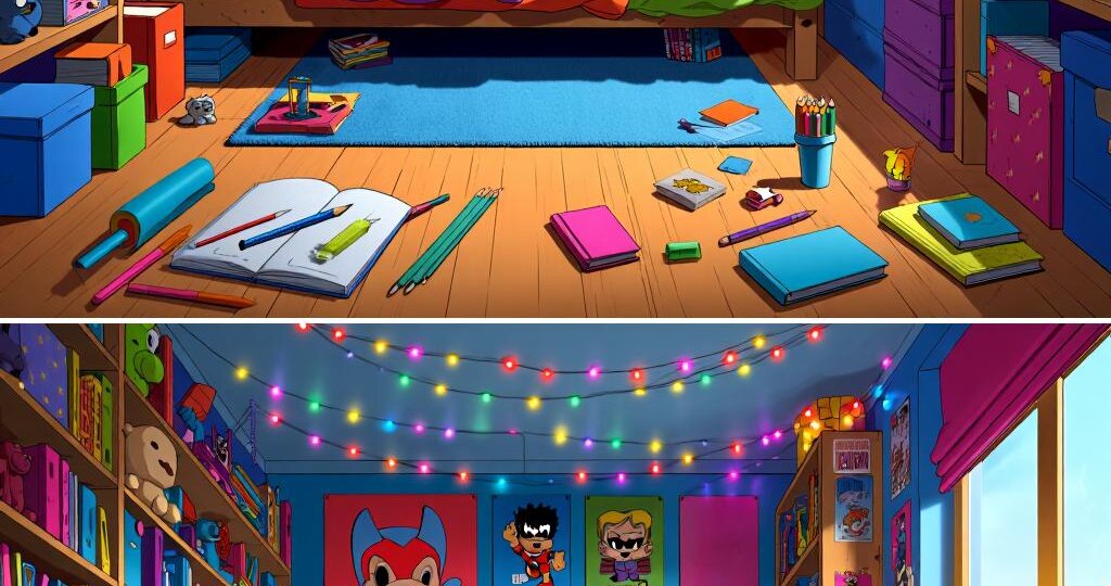 Тест на внимание. Супергеройский беспорядок. 8 отличий.