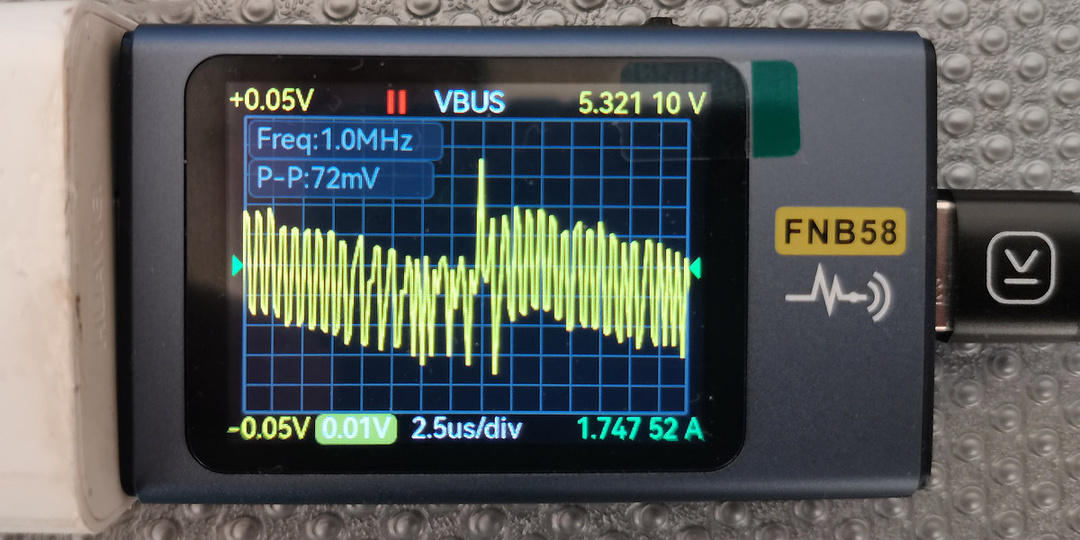 Микрообзор USB-тестера со встроенным осциллографом FNIRSI FNB58