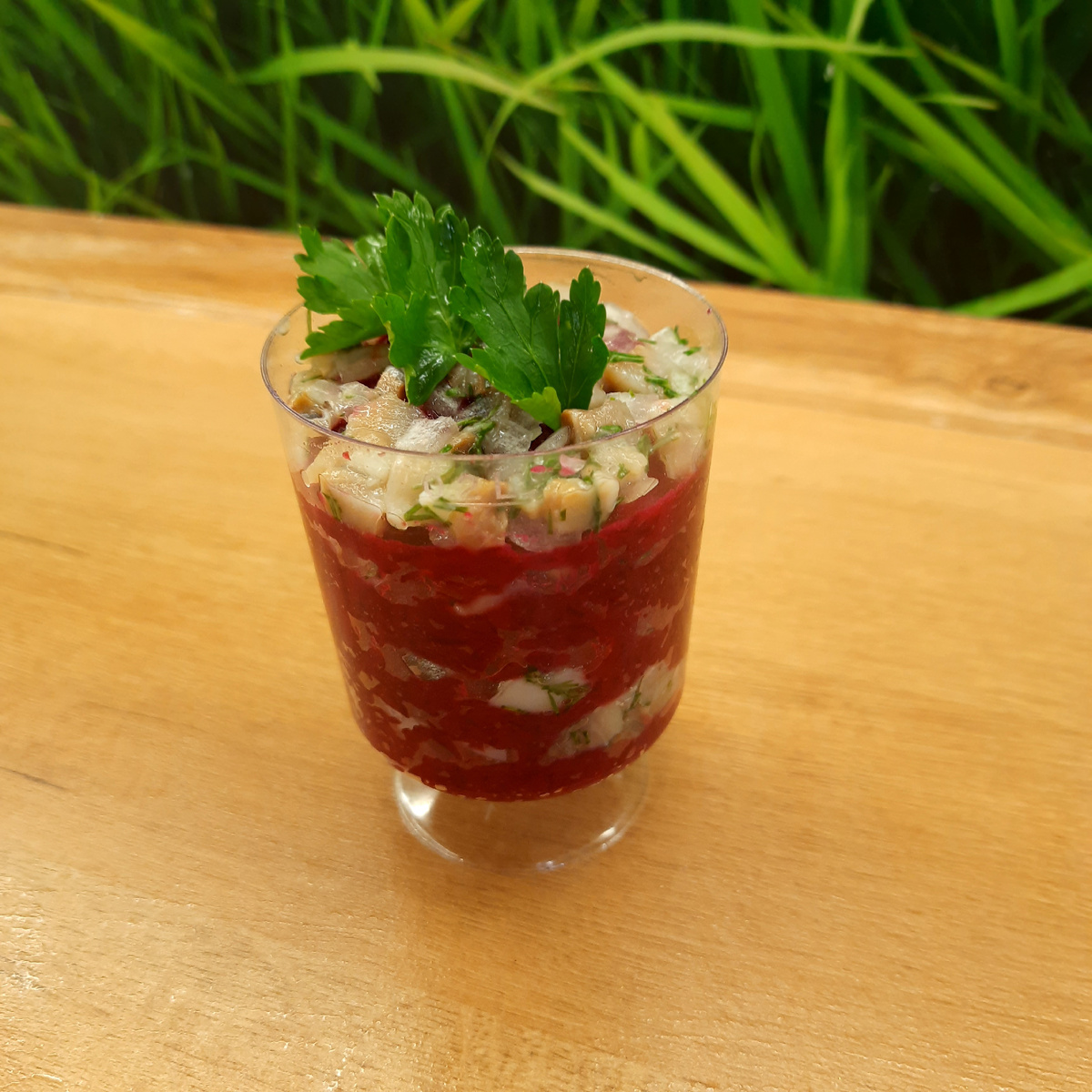 Трайфл с сельдью