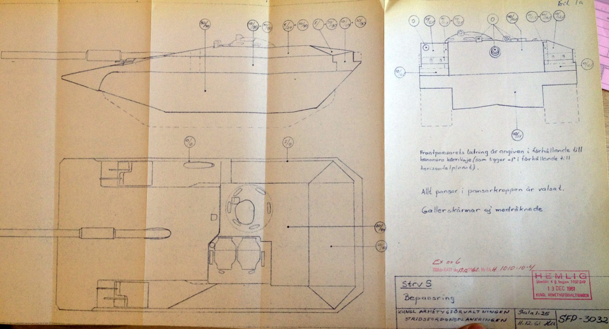 Таким Strv S видели в конце 1961 года. Уже появилась система Suplex Drive.
