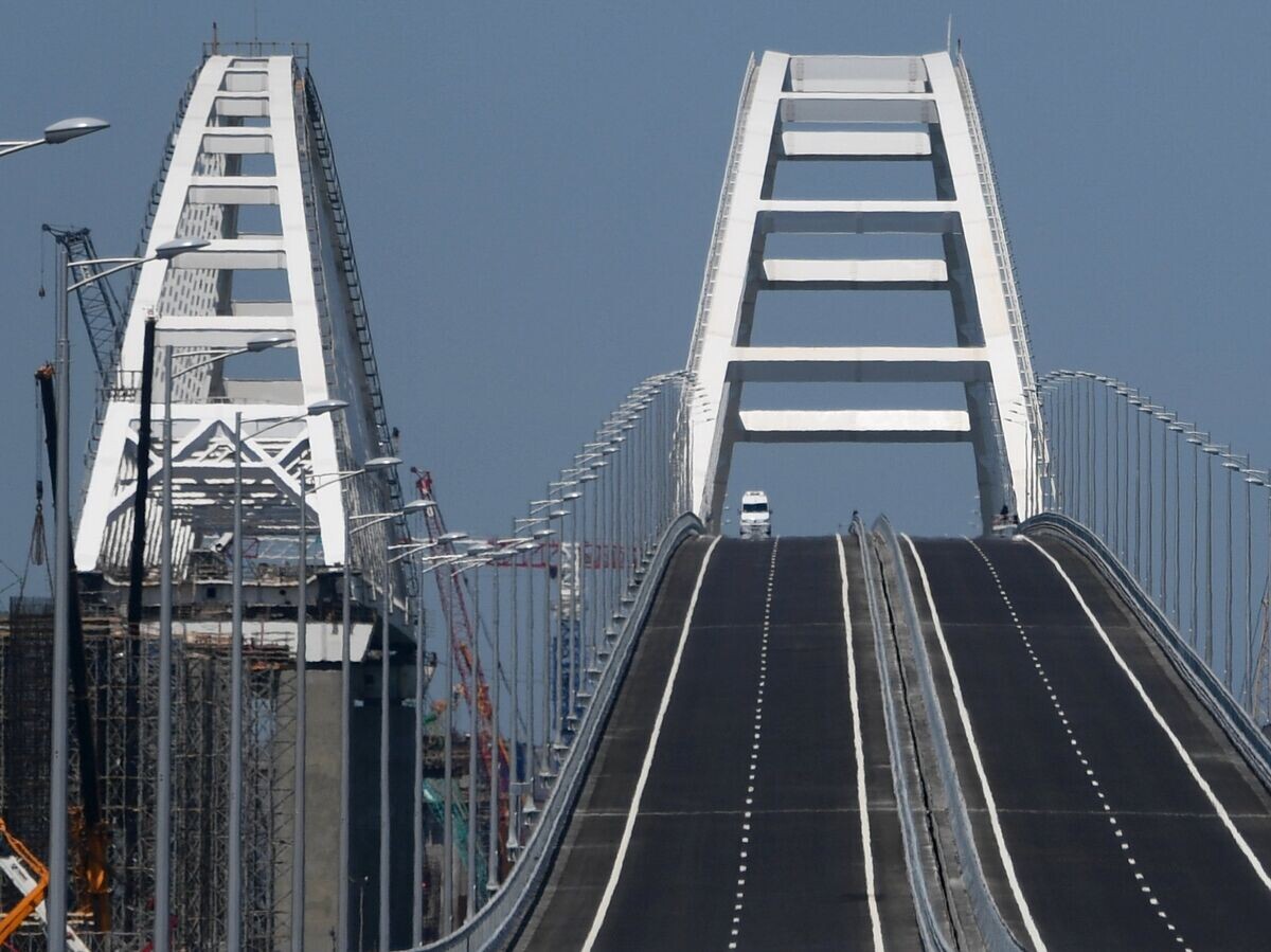    Открытие автомобильной части Крымского моста© РИА Новости . Григорий Сысоев