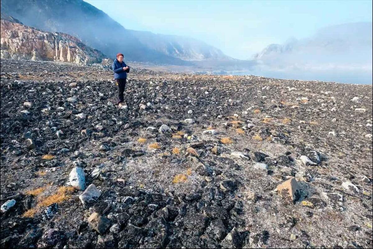    Место на острове Исбьерн, где археологи нашли жилища палеоинуитов / © Matthew Walls, Mari Kleist, Pauline Knudsen