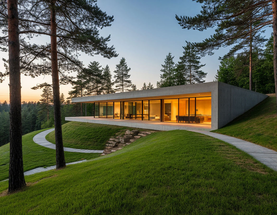 Вилла-землянка проект. 