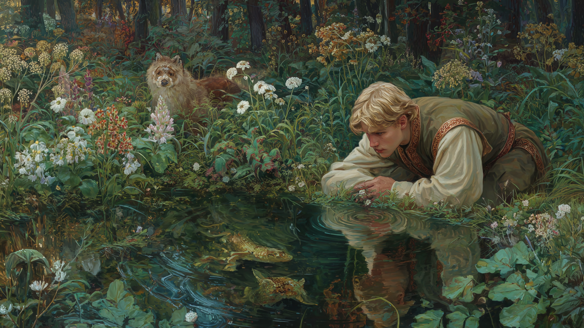 Вглядись в родник: кто отражается рядом с тобой? Древние знали — бабочка, лягушка, голубь вовсе не случайные соседи. Какую весть принесут тебе сегодня духи-природичи?