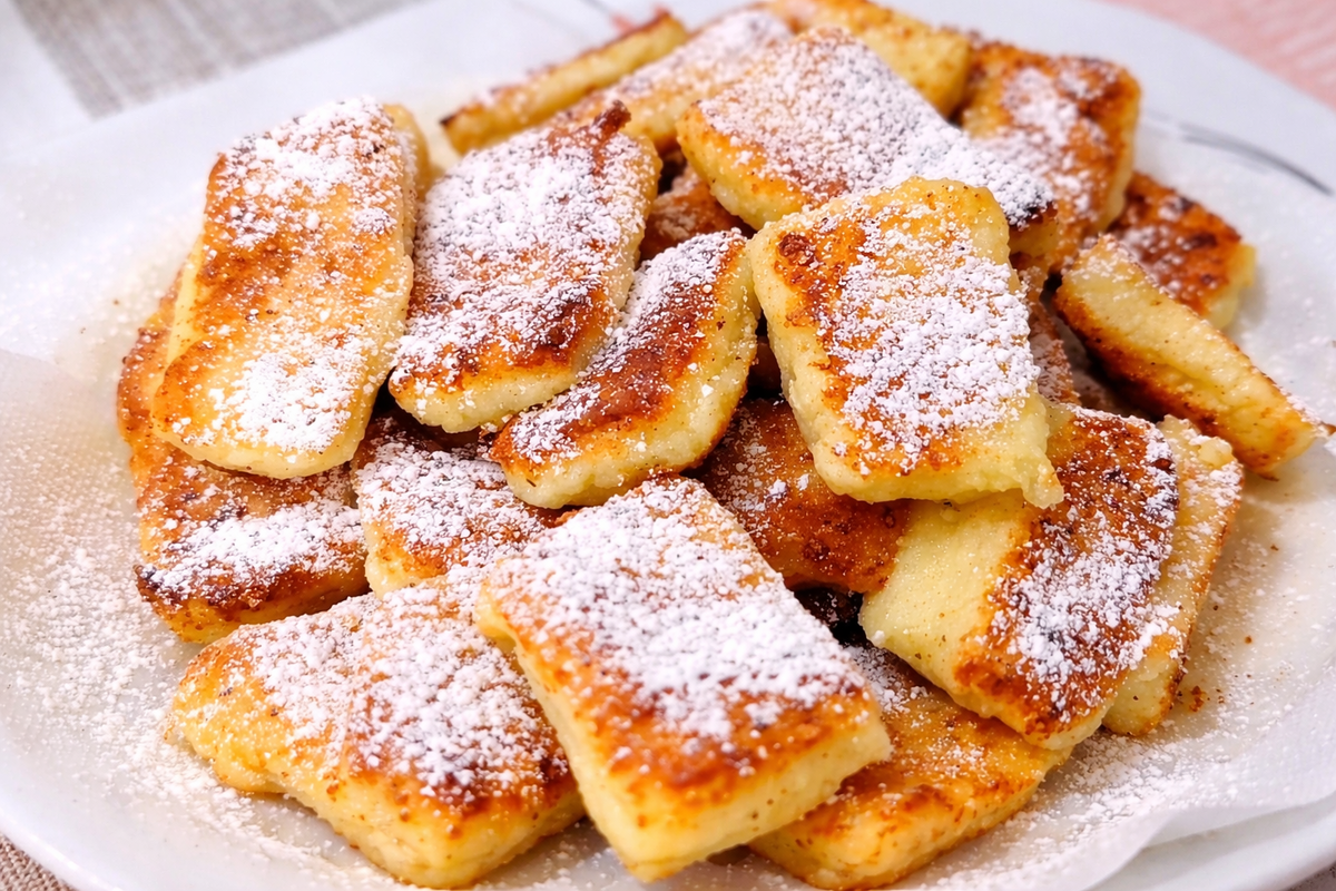 Творожные батончики на сковороде 