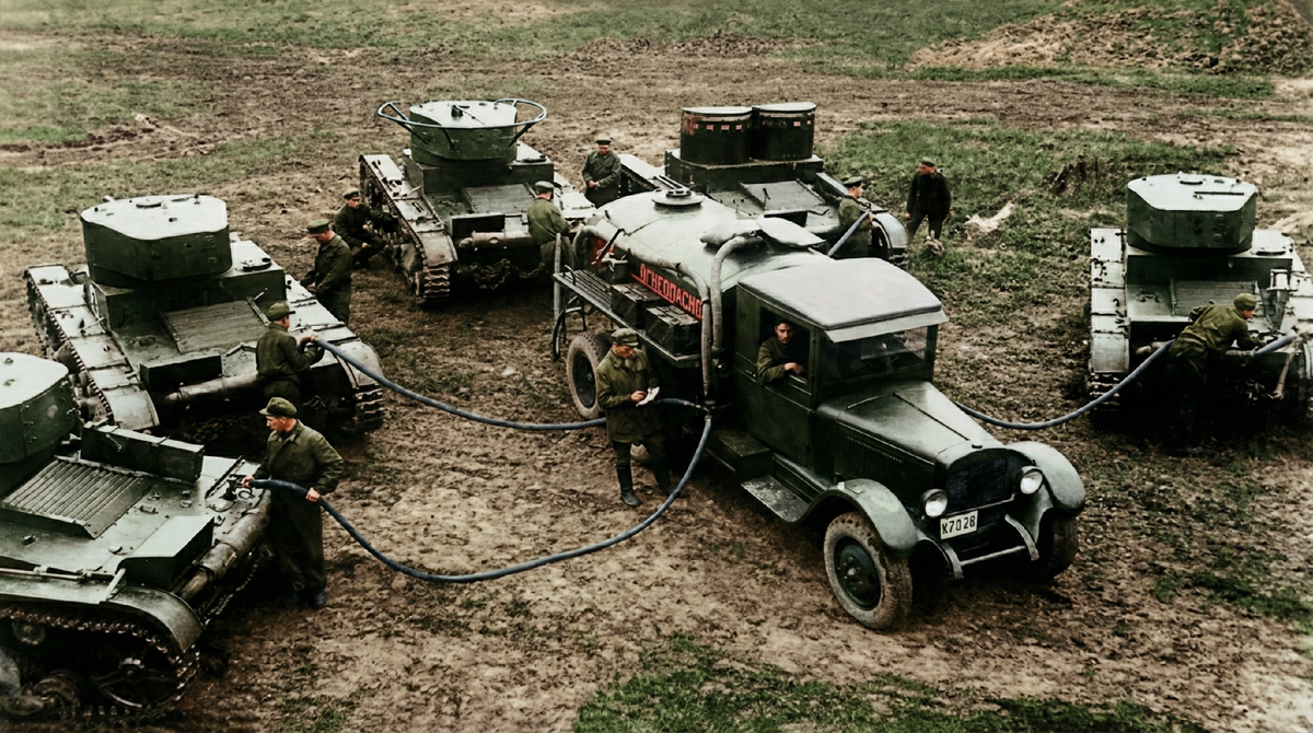 БЗ-35 Бензозаправщик на базе ЗИС-6