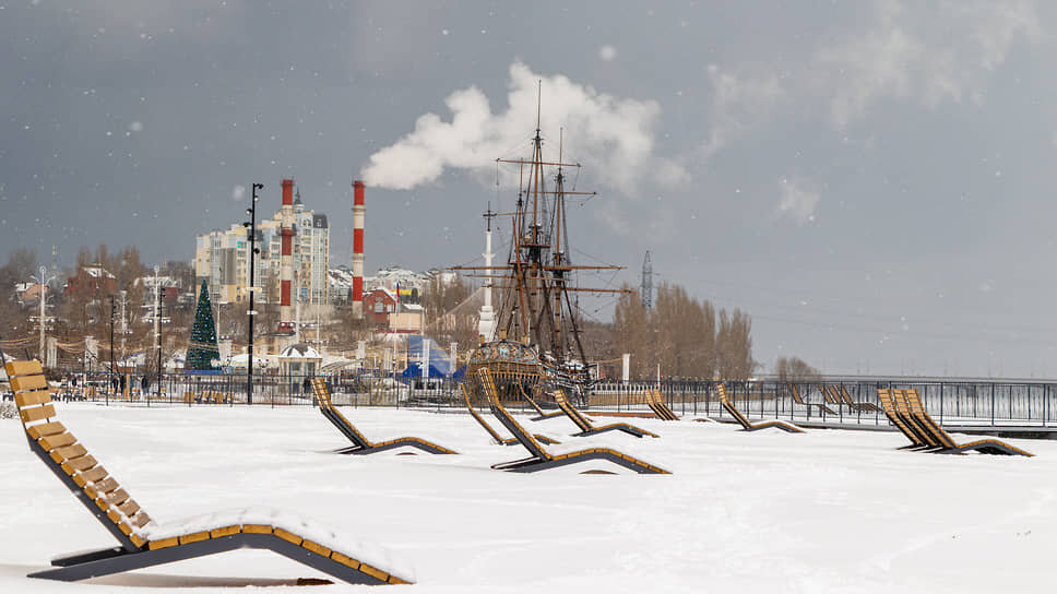 Петровская набережная (на фото — элемент ее второй очереди) может стать последним проектом для крупной строительной компании из Ставрополья.📷Фото: Егор Снетков / Коммерсантъ