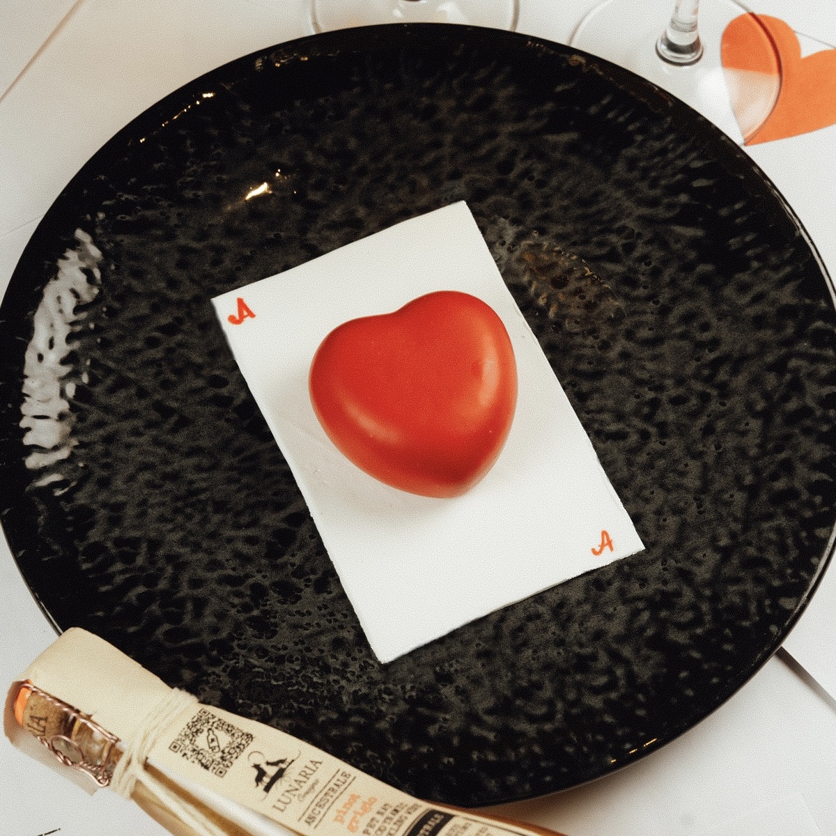 Десерт в виде игральной карты 