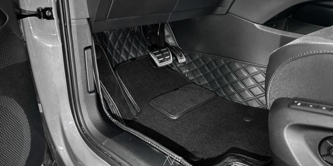 3D коврики из экокожи в салон и багажник Volkswagen Tiguan L Pro