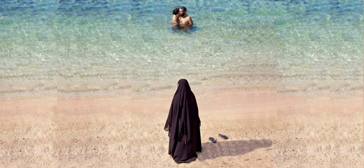 Интересно, что думает это женщина? Захотел ли бы мужчина-мсульманин быть на ее месте?