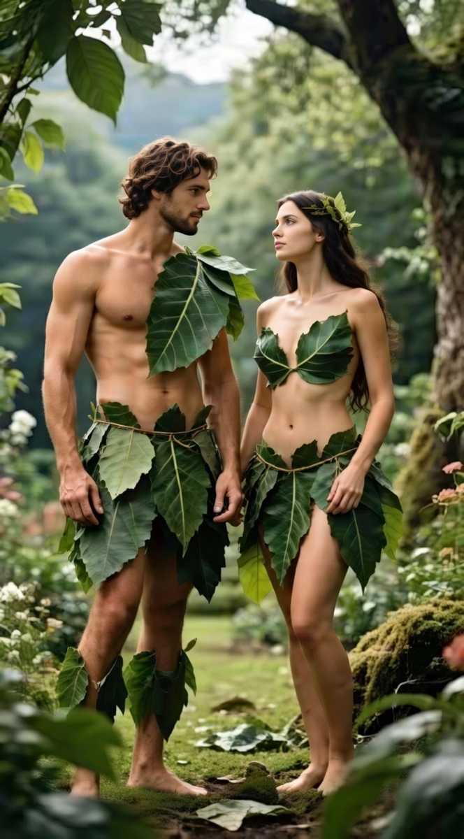 Я здесь разместил сгенерированные рисунки, но, все примерно так. Даже иногда Ева рисуется с обнаженной грудью. 