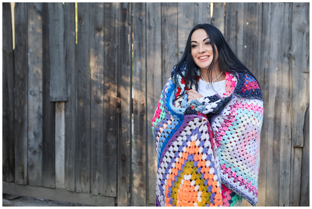 Плед "Бабушкиными Квадратами" (школа вязания и шитья Lorraine Woolheart ®2014) (ИП Берлизова Лариса.А.)