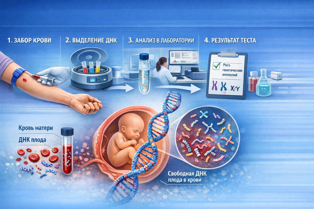 Как работает НИПТ? От забора крови до получения результата